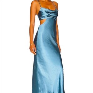 ASTR the label Colette Dress in slate blue